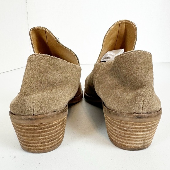 Lucky Brand Leather Cedar Fausst Wood Heel Bootie - Picture 4 of 16